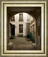 Marais Courtyard By Milla - Framed Print Wall Art - Light Brown