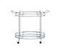 Jinx - Serving Cart - Clear Glass & Chrome