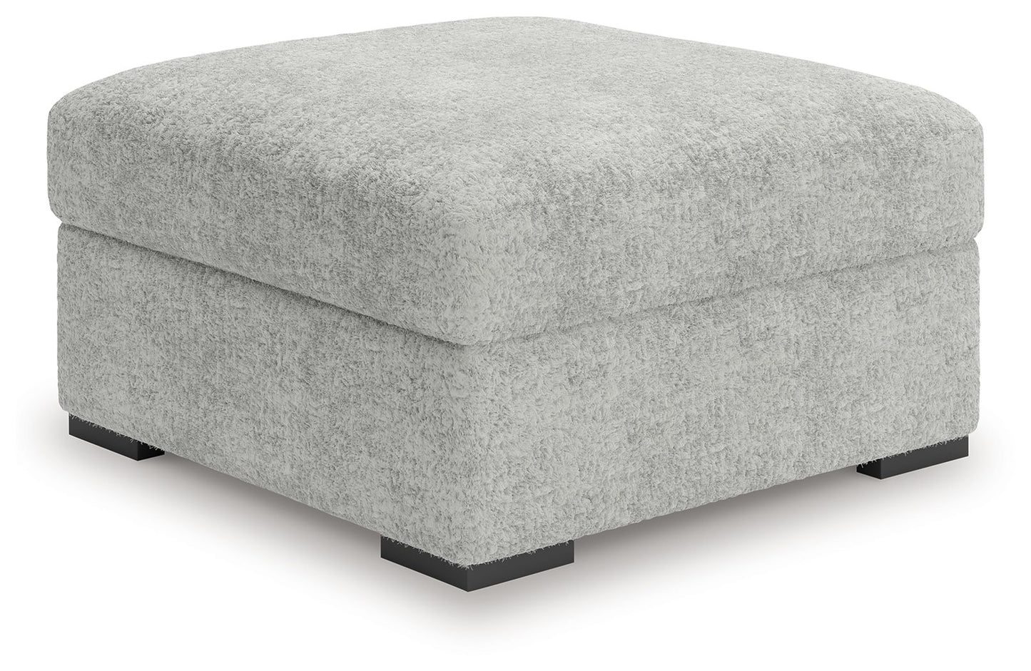 Cuddle Plush - 3 Pc. - 3-Piece Sectional, Chair And Ottoman - Arctic