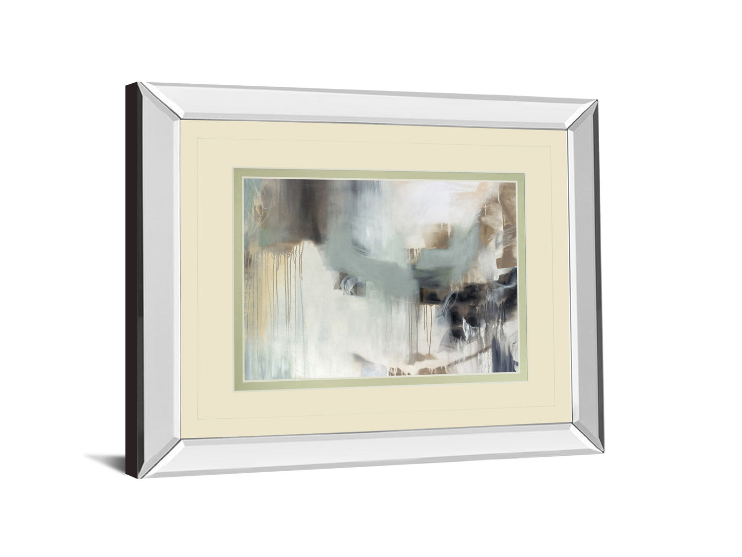 Argentum By Cat Tesla - Mirror Framed Print Wall Art - Beige