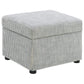 Winter - Upholstered Hydraulic Lift Top Storage Ottoman