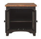Valebeck - Rectangular End Table - Black / Brown