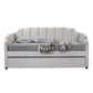 Peridot - Twin Daybed With Trundle - Dove Gray Velvet