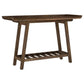 Ornelas - Console Table With Slatted Shelf - Mango Brown
