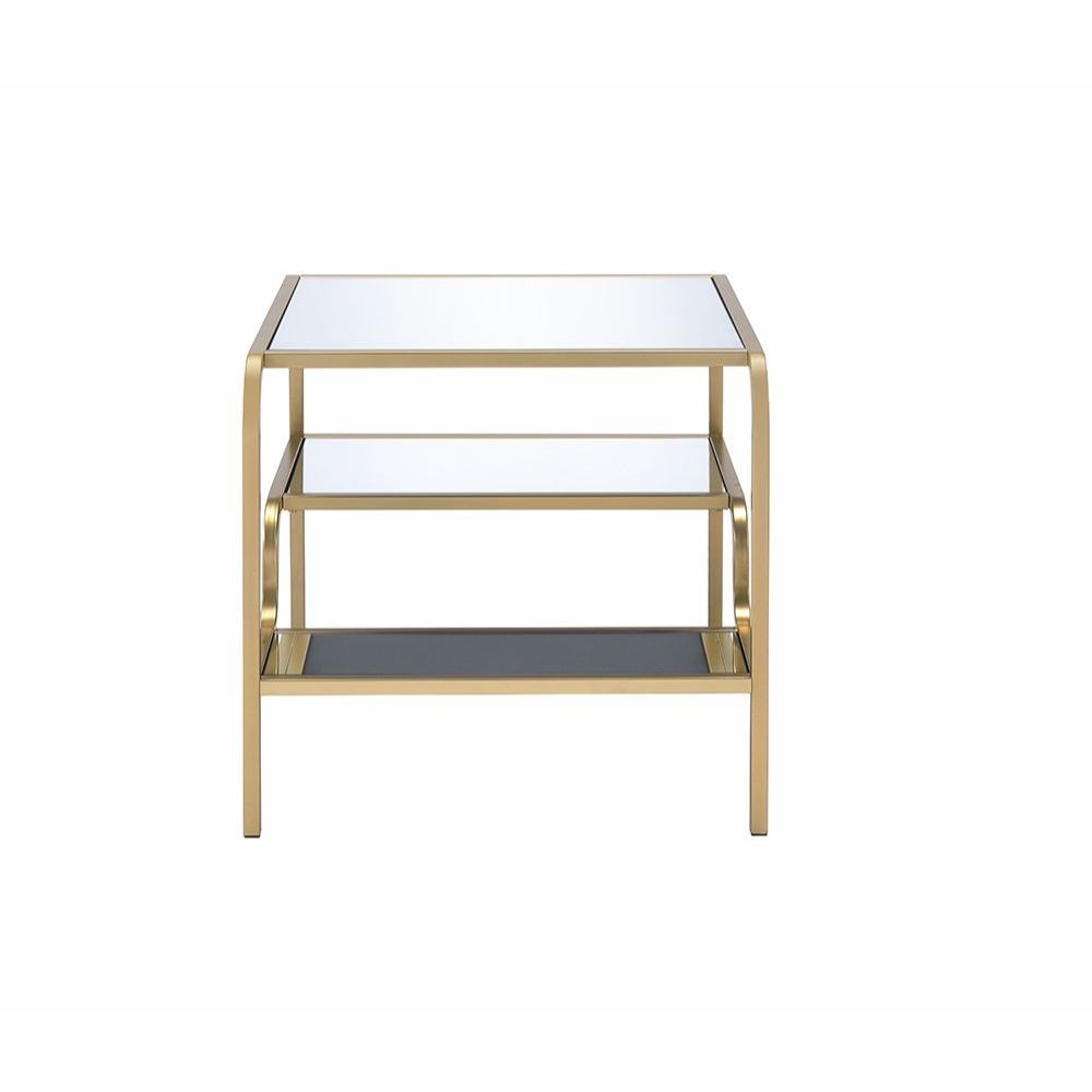 Astrid - End Table - Mirrored & Gold