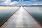 45" x 60" Long View Pier By Danita Delimont - Gray