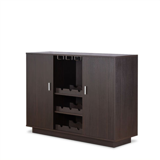Hazen - 35" Wine Cabinet - Espresso