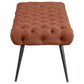 Ella - Upholstered Tufted Bench Metal Legs