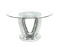 Noralie - Dining Table - Mirrored & Faux Diamonds