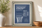 22x26 Column & Cornice Blueprint III By Vision Studio - Blue