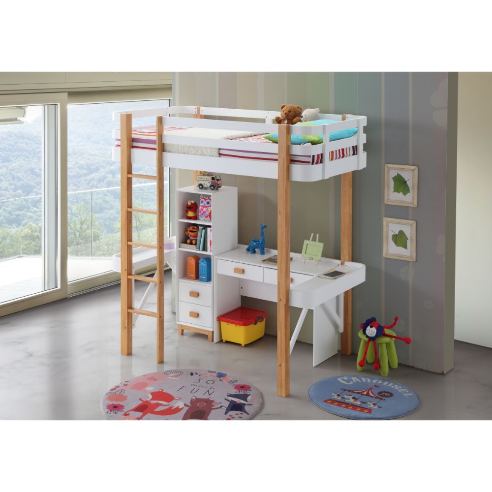 Rutherford - Bookcase - White & Natural