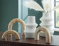 Maddwarth - Accessory Set (Set of 5) - White / Natural Brown