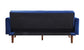 Tanitha - Futon - Blue Velvet & Natural Finish