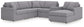 Modmax - U-Shaped Sectional - Granite