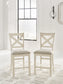 Robbinsdale - Upholstered Barstool (Set of 2) - Antique White