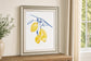 22x26 Watercolor Lemons II By Jennifer Goldberger - Yellow