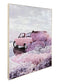 Blush Getaway Gloss Canvas In Frame - Pink / White