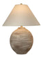 Rustic Sphere Ceramic Table Lamp (Set of 2) - Natural Bisque