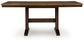 Rylandeen - Rectangular Dining Room Counter Height Extension Table - Light Brown / Dark Brown