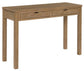 Denbourne - Console Sofa Table - Natural / White Wash
