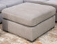Lakepoint - Oversized Accent Ottoman - Nickel