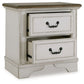 Blendon - Two Drawer Night Stand - Two-tone