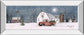 Winter On The Farm By Billy Jacobs - Mirrored Frame Wall Art - Dark Gray