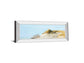 Beachscape L By James Mcloughlin - Mirror Framed Print Wall Art - Light Blue