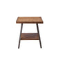 Ikram - End Table Set of 2) - Weathered Oak & Sandy Black