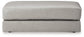 Amiata - Oversized Accent Ottoman - Glacier