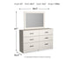 Stelsie - Dresser, Mirror - White