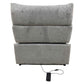 Fullar - Modular Power Motion Armless Recliner - Light Gary Chenille
