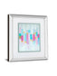 Cool Rhizome I By Ann Marie Coolick - Mirror Framed Print Wall Art - Light Blue