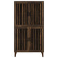 Elouise - 4 Door Engineered Wood Tall Accent Cabinet - Dark Pine