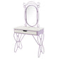 Priya II - Vanity Set - White & Light Purple