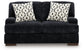 Whitmore Manor - Loveseat - Black Pearl