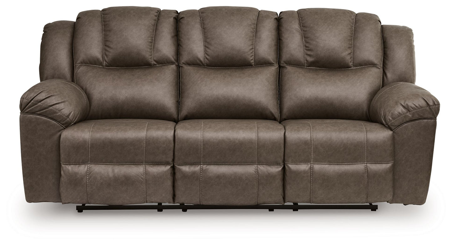 Lowilla - 2 Pc. - Reclining Sofa And Loveseat - Driftwood