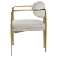 Zayn - Arm Chair Set of 2) - Beige Chenille & Gold