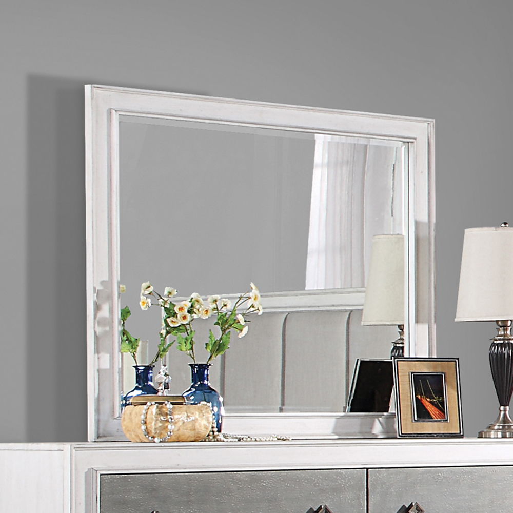 Katia - Mirror - Rustic Gray & Weathered White