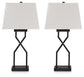 Brookthrone - Metal Table Lamp (Set of 2) - Black