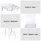 Nadie - Counter Height Chair Set of 2) - Clear Acrylic & Chrome