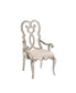 Esteban - Arm Chair Set of 2) - Ivory Velvet & Antique Champagne