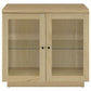 Tilbury - 2-Door Glass Front Accent Display Cabinet - Light Oak