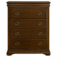 Garland - 4-Drawer Bedroom Chest Of Drawers - Brown Cherry