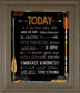 Today Is A Brand New Day By Marla Rae - Framed Print Wall Art - Black
