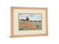 Wild Poppies, Near Argenteuil By Claude Monet - Framed Print Wall Art - Beige