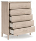 Cadmori - Five Drawer Wide Chest - Two-Tone