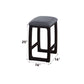 Razo - Counter Height Stool - Fabric & Weathered Espresso