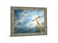 Sunlit Faith - 28" x 34" Framed Wall Art - Light Blue