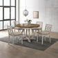 Cillin - Round Dining Table - Walnut & Antique White